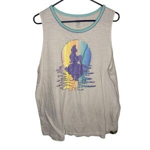 Disney Little Mermaid Ariel Disney Store Burnout Tank Top Size XXL Disneyland